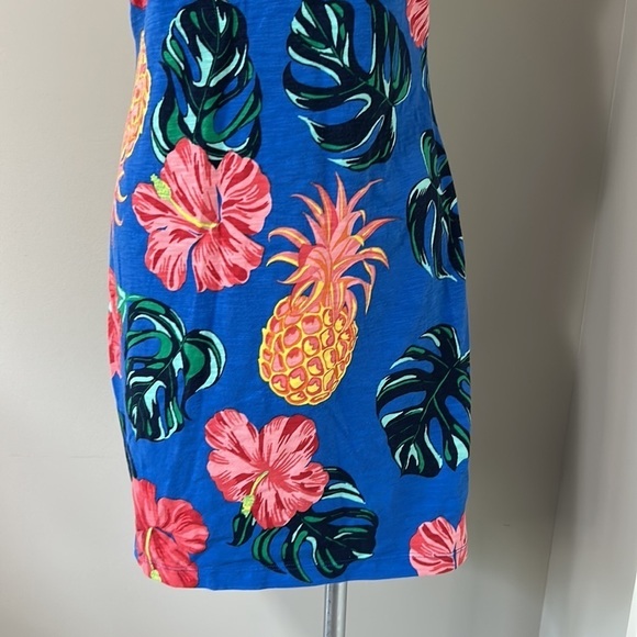 Tommy Bahama Tropical Piña Cool-Ada Floral Pineapple Colorful Mini Dress Small - Picture 3 of 8